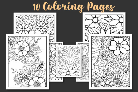 10 Floral Coloring Pages: Graphics & Coloring Pages Amp Review