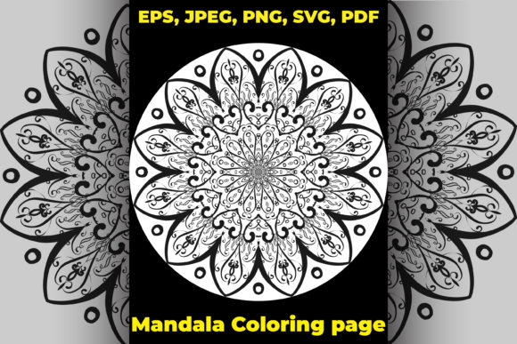 10 Mandala Coloring Pages Amp Graphics Review