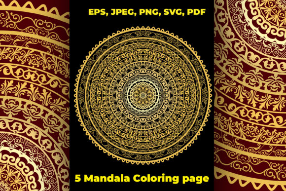 Adult Mandala Coloring Page Graphics & Coloring Pages Amp