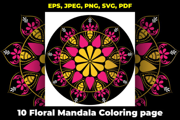 Amazing Mandala Graphics for Coloring Pages & Crafts