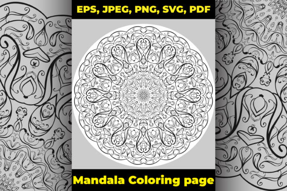 Bulk Adult Mandala Coloring Page: Graphics & Coloring Pages Amp