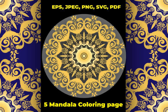 Bulk Mandala Coloring Pages: Adult Graphics & Coloring Pages Amp