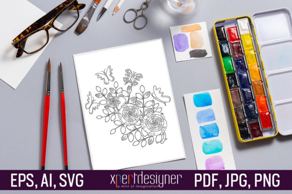 Butterfly Coloring Pages Vol 11: Graphics & Coloring Pages Amp
