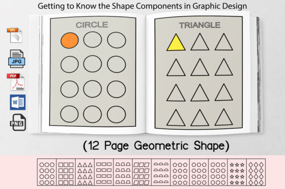 Geometry Shapes Coloring Book Graphics & Coloring Pages Amp