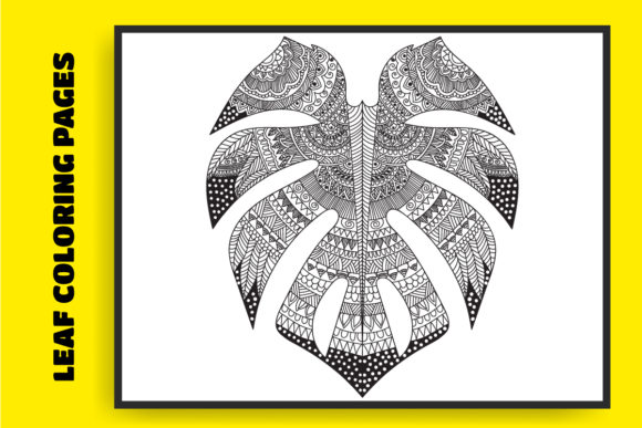 Hand Drawn Leaf Coloring Pages: Graphics & Coloring Pages Amp