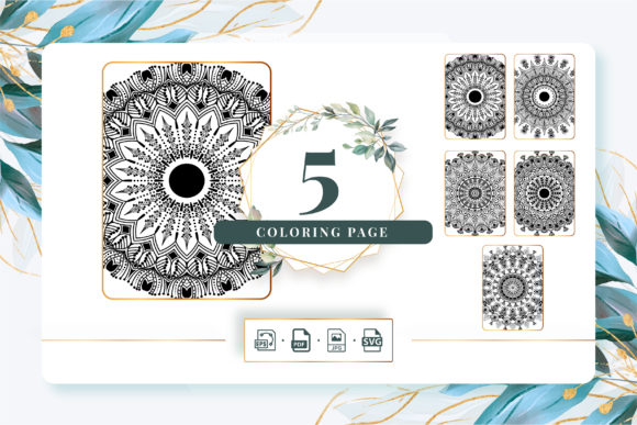 KDP Coloring Pages Bundle Pack 25: Graphics & Coloring Pages Amp