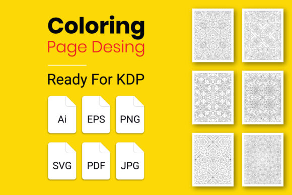 KDP Coloring Pages Mandala Pattern V-05: Embroidery Review