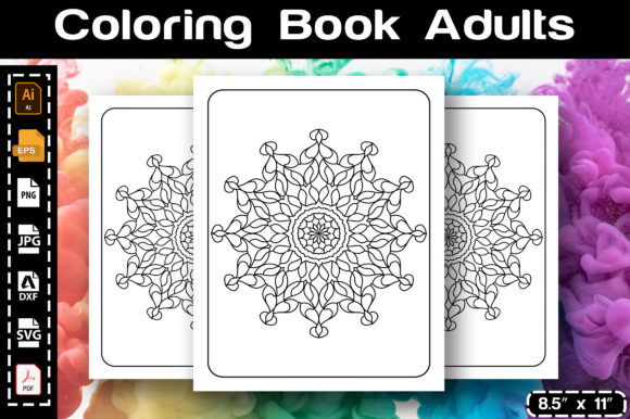 Mandala Coloring Page for Adults Vol 01: Graphics & Coloring Pages