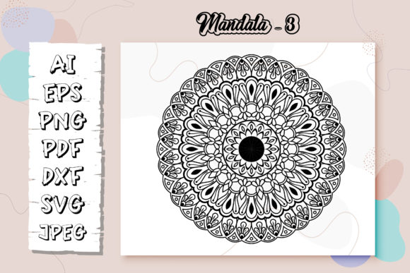 Mandala Coloring Page Graphics for KDP & Coloring Pages Amp