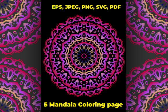 Mandala Coloring Pages for KDP: Graphics & Coloring Pages Amp