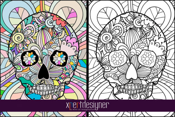 Sugar Skull Coloring Page for Adults -12: A Designer's Review